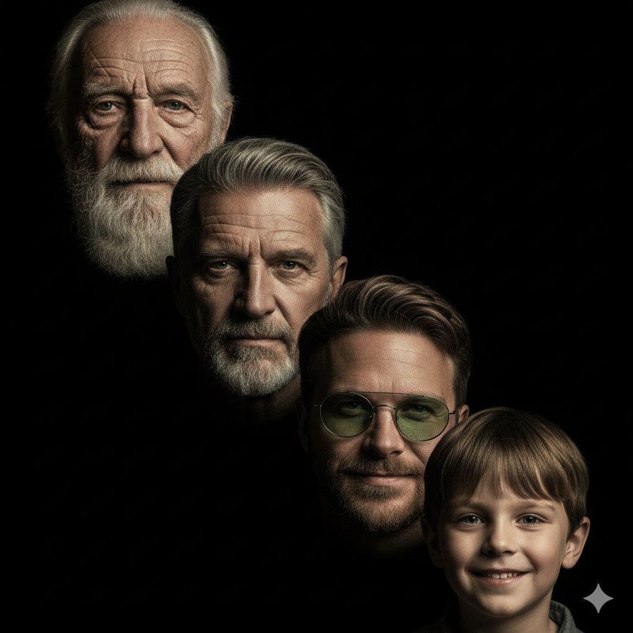 Five-Generation Artistic Portrait