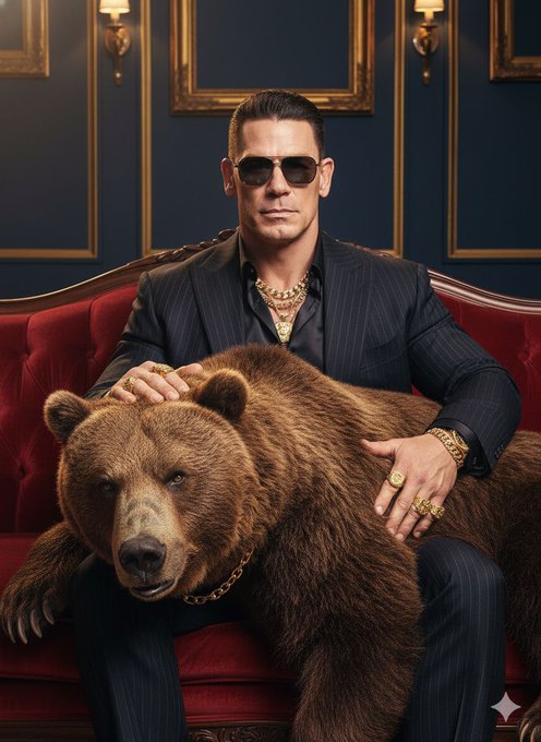 Boss Pose with a Bear