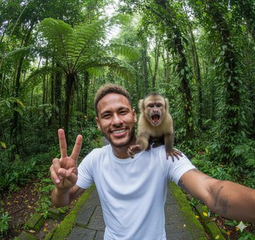 Funny Monkey Selfie