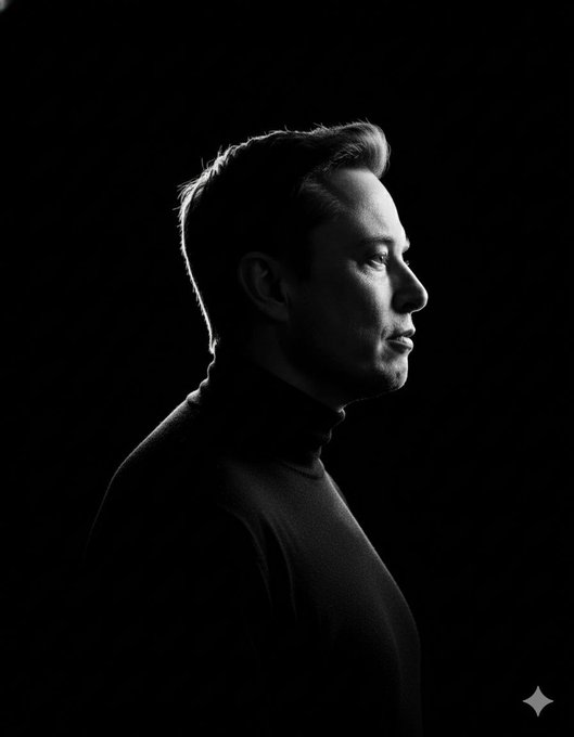 Dramatic Black & White Portrait