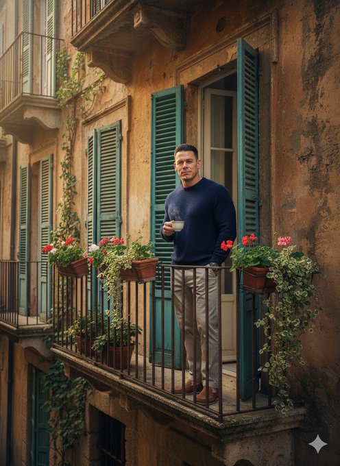 Vintage Balcony Morning